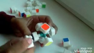 Как разобрать кубик Рубика по деталям и собрать его.