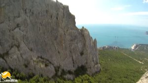 Ильяс-Кая прыжки с верёвкой в Крыму с командой Skyline