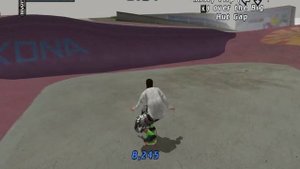 Tony Hawk Pro Skater 4 Kona Misty Flip over the Big Hut Gap