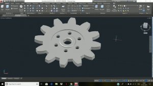 AUTOCAD Exercise 7 -- GEAR  --Mechanical Engineering