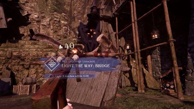 Torches Under The Bridge. Bridge Light The Way Challenge. How to find and complete. смотреть онлайн