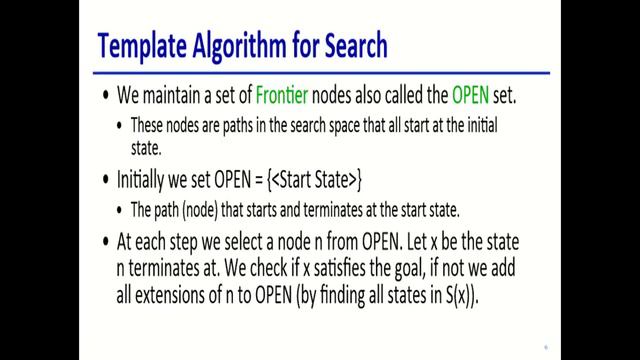 Search Algorithm, input, output