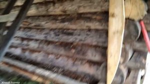 Моментальная усадка сруба бани.