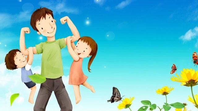 С Днем Отца, 21 Июня День Папы, видео открытка, поздравление смотреть онлайн