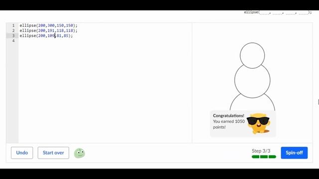 How to do Khan Academy Computer Programming Challenge Simple snowman and Challenge Waving snowman