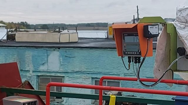 Контроль приготовления корма КРС на стационарном миксере.