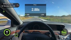 Mercedes Benz S320 W221 OM642 Stage 1 Acceleration 0-100 Dragy