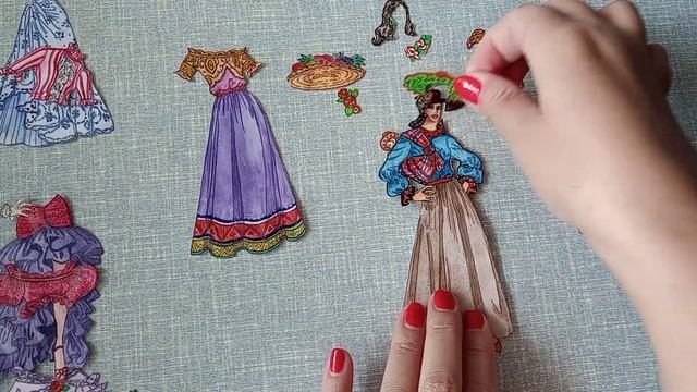 Продолжение про бумажную куклу в национальных платьях Латинской Америки смотреть онлайн