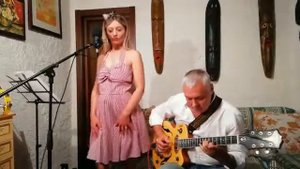 Mr. Sandman - (The Chordettes )- cover M&P acoustic duo . Epiphone wildkat . Ampli Marshall AS 50 D