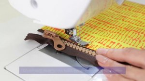 Узкая лапка для вшивания молнии