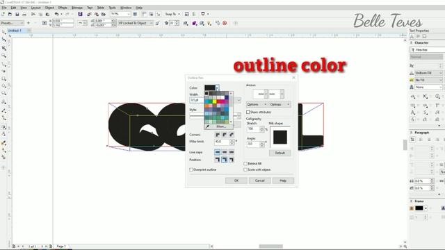 HOW TO EXTRUDE 3d Effect easy tuitorial in COREL DRAW