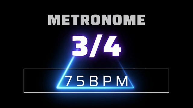 3/4 METRONOME 75 BPM △ смотреть онлайн