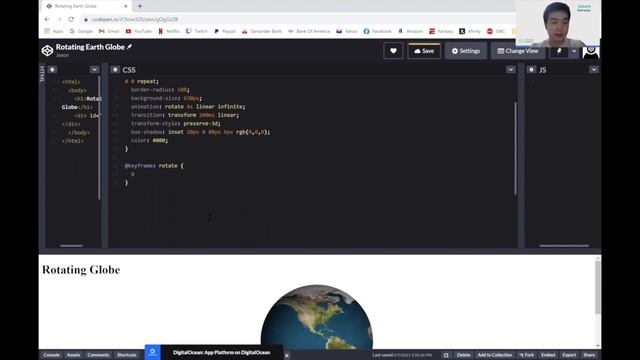 How to Make a 3D Spinning Globe | Beginner HTML & CSS Tutorial