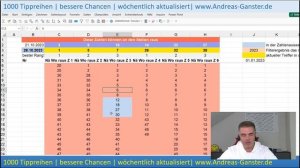 Den 6er mit den Zahlen solltest du dir nicht entgehen lassen…| Excel Lotto Lotto 04 11 23 | Ganster