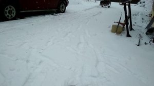 Чистка снега мотоблоком