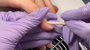 Комби маникюр практика с покрытием