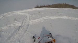 Два BRP summit 800|Снегоходы в глубоком снегу