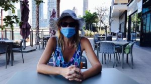 Дубай|Остров голубых вод|Ресторан в Blue Waters Island|Застрявшая в ОАЭ туристка