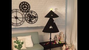 Ёлка из напольной вешалки. Как сделать интерьерную ёлку своими руками