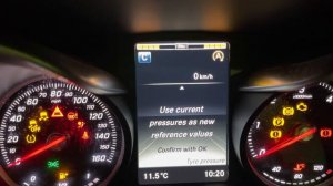 Mercedes C Class TPMS Warning Light Reset W205 2015 Onwards Mercedes Benz MBZ