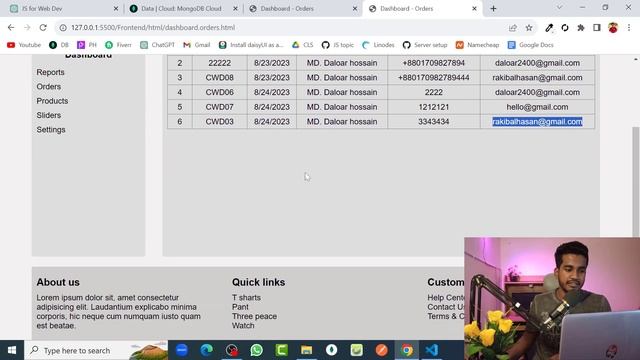 56. Project Using HTML, CSS, JavaScript and express js | Mongodb | Code With Delowar
