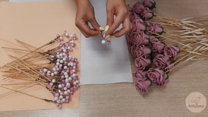 Букет из мыльных роз