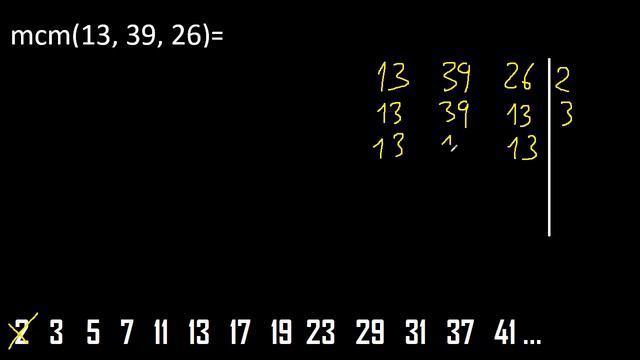 mcm de 13 , 39 y 26 , minimo comun multiplo , como se halla смотреть онлайн