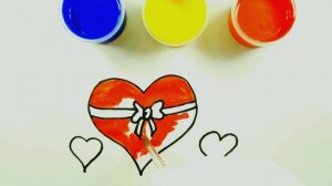 HOW TO DRAW A HEART! CARTOON HEART! КАК РИСОВАТЬ СЕРДЕЧКА! МУЛЬТИК  СЕРДЕЧКА С БАНТ!