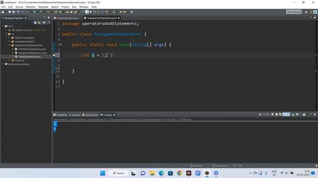 Oracle Java Certification-OCA| Unary & Assignment Operators, Type Casting in Java| #operatorsinjava