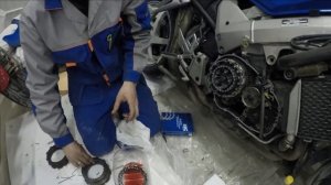 Замена дисков сцепления на мотоцикле Honda VFR 800