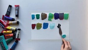 Создание цветовой палитры с одним общим оттенком. Материнский цвет