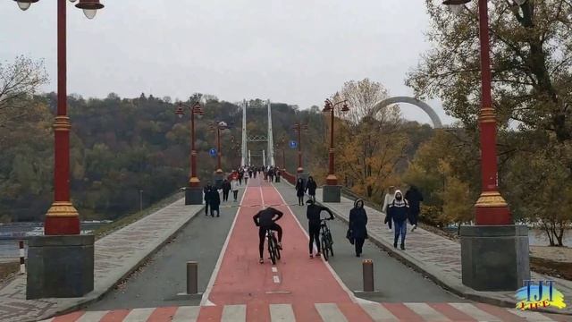Прогулка по Киеву (08.11.2020) с Левобережной до Контрактовой площади через Труханов остров