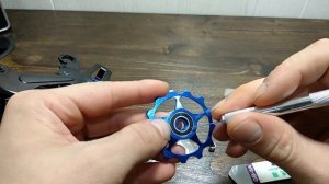 Алюминиевые ролики заднего переключателя Risk на промподшипниках с AliExpress / ОБЗОР УСТАНОВКА