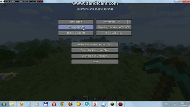 Обзор мода в minecraft Inventory Tweaks смотреть онлайн