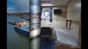 Огромный теплоход Адмирал Невельской совершил свой первый регулярный рейс