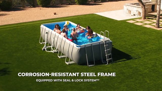 Power Steel 21’x9’x52” Rectangular Pool Set (2023)