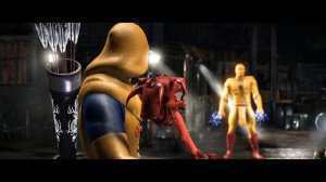 Mortal Kombat XL - Reverse-Flash Raiden Costume Skin Mod Performs Intros On Alll Stages 4K Mods