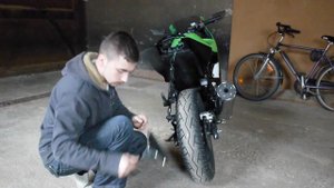 Переделка держателя номерного знака Kawasaki Ninja 250R