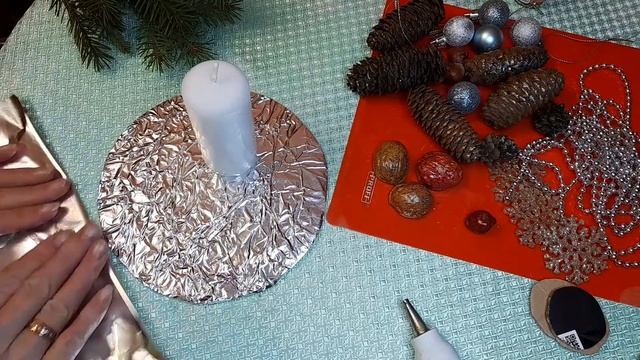 Новогодний Декор. Новогодние Свечи Своими Руками. смотреть онлайн