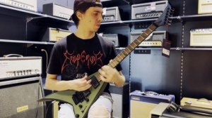 Jackson RRX24 Army Matte shredding