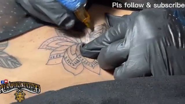 LOTUS MANDALA tattoo by ayaworxtattoo смотреть онлайн