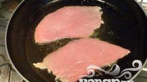 Эскалоп из телятины в сливочном соусе