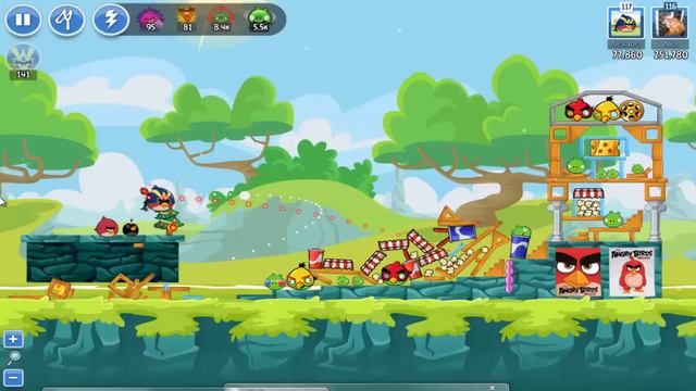 Angry Birds Friends Tournament Week 203 Level 3 | power up HighScore ( 256.640 k ) смотреть онлайн