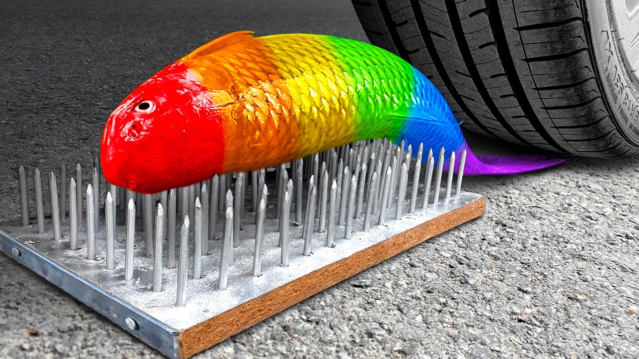 Машина Давит Предметы под Колесом АСМР МАШИНА смотреть онлайн