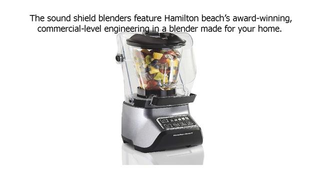 Special Discount on Hamilton Beach 53601C 53601 SoundShield, 950 Watts, 5 Speed Blender, 1 смотреть онлайн