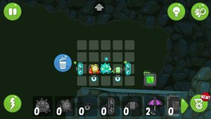 Bad Piggies - PIGGY ON PINK FLYING VEHICLE TAKES CRATES!