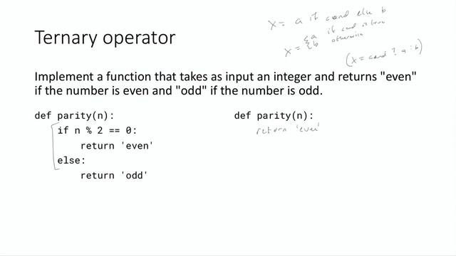 Ternary Operator // Python One-Liner Tips & Tricks