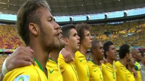 World cup 2014 - Brazilian National Anthem (Vs Colombia ) 