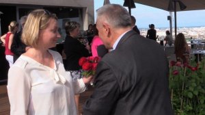 Caroline Collomb, marraine de la "Rose Christian Têtedoie"