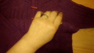 Джемпер спицами детский.Реглан сверху. Обзор.